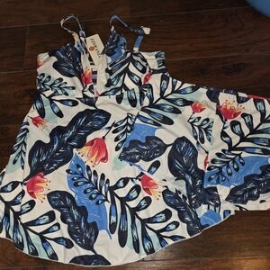 Finwalo Medium Floral Flyaway Tankini Swimsuit